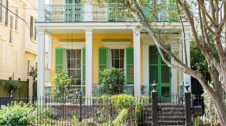 New Orleans’ Garden District is famous for its historic homes, such as this residence on Nashville Avenue.