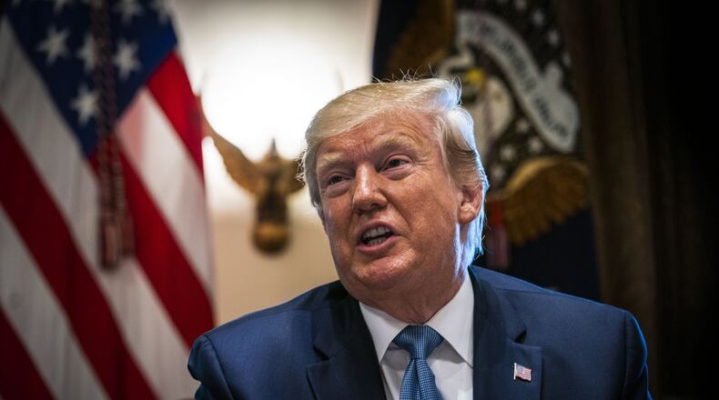 President Donald Trump at the White House on July 16. (Doug Mills/The New York Times)