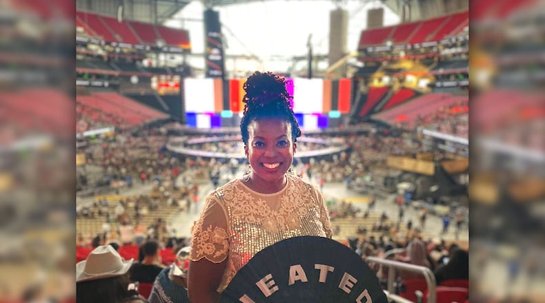 AJC social media editor Kyleah Dunn at Beyonce's Renaissance World Tour stop  in Atlanta in 2023. Her next goal was to get tickets for the "Cowboy Carter" tour in July.