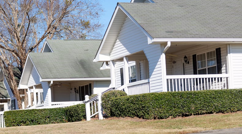 A couple of the houses that are part of the Savannah Court of Lake Oconee assisted living home are seen on Monday, Dec. 11, 2023, in Greensboro, GA. The facility has a troubled history, and the state's efforts to regulate and shut down the home.
Miguel Martinez /miguel.martinezjimenez@ajc.com