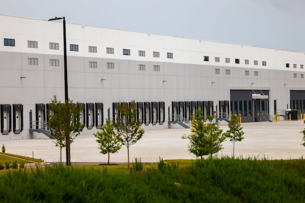 A warehouse purchased by the Department of Homeland Security in Social Circle is pictured earlier this month. (Arvin Temkar/AJC)