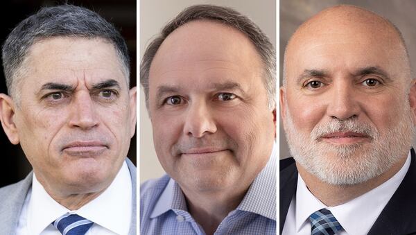 Andrew Clyde (from left), Sam Couvillon Gregg Poole.