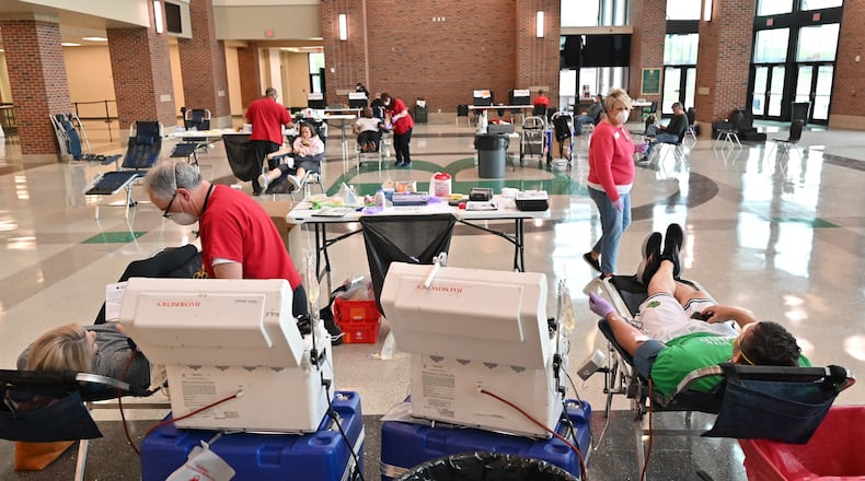An American Red Cross blood drive is scheduled for 10 a.m. to 3 p.m. Jan. 6 at the Canton City Hall auditorium, 110 Academy St. (Hyosub Shin / Hyosub.Shin@ajc.com)