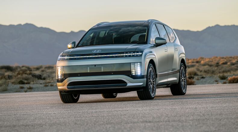 Hyundai unveiled its 2026 IONIQ 9, a three-row electric SUV that will be manufactured at the automaker's Metaplant near Savannah. It's the second vehicle model announced for production at the Georgia factory, the state's largest economic development project that began operations in October 2024. Photo courtesy Hyundai Motor Group