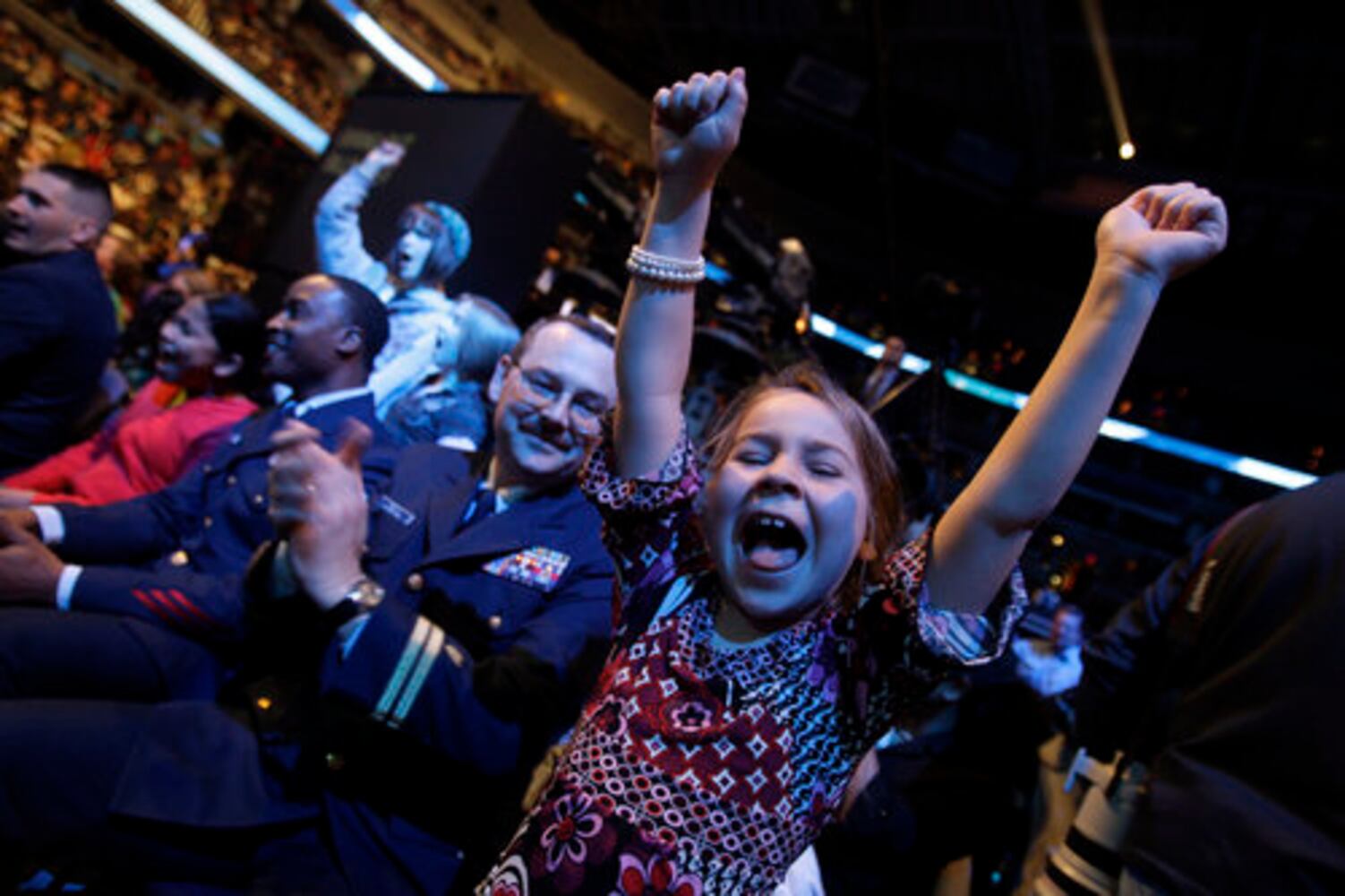 Military kids treated to pre-inauguration concert