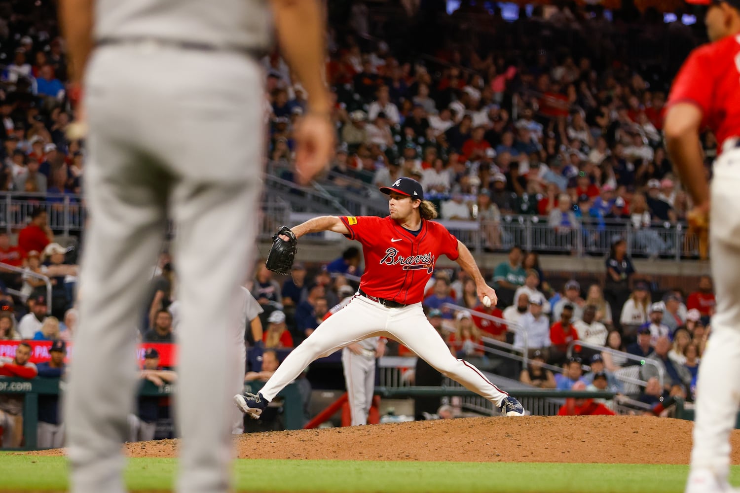 Photos from Braves-Red Sox game 
