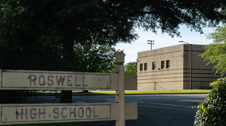 A former Roswell High School teacher and administrative assistant faces a charge of improper sexual contact by an employee or agent after an investigation into her alleged relationship with a 16-year-old student. (Ben Hendren for the AJC)