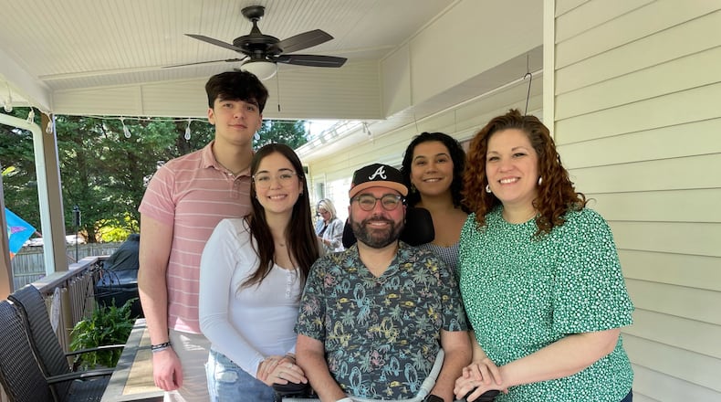 Justin Upchurch, husband and father of three, was diagnosed with ALS in 2020. Courtesy of Justin Upchurch