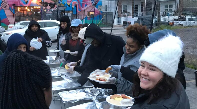 For the last 14 years For the Hope Partnership has provided a hot breakfast every Saturday on Edgewood Avenue for those experiencing homelessness or chronic poverty. Courtesy of For the Hope Partnership