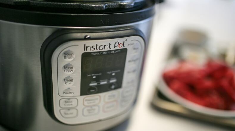 The Instant Pot, a hot Christmas gift for the cook, photographed on Tuesday, Nov, 21, 2017 at the Detroit Free Press in Detroit, Mich. (Kimberly P. Mitchell/Detroit Free Press/TNS)