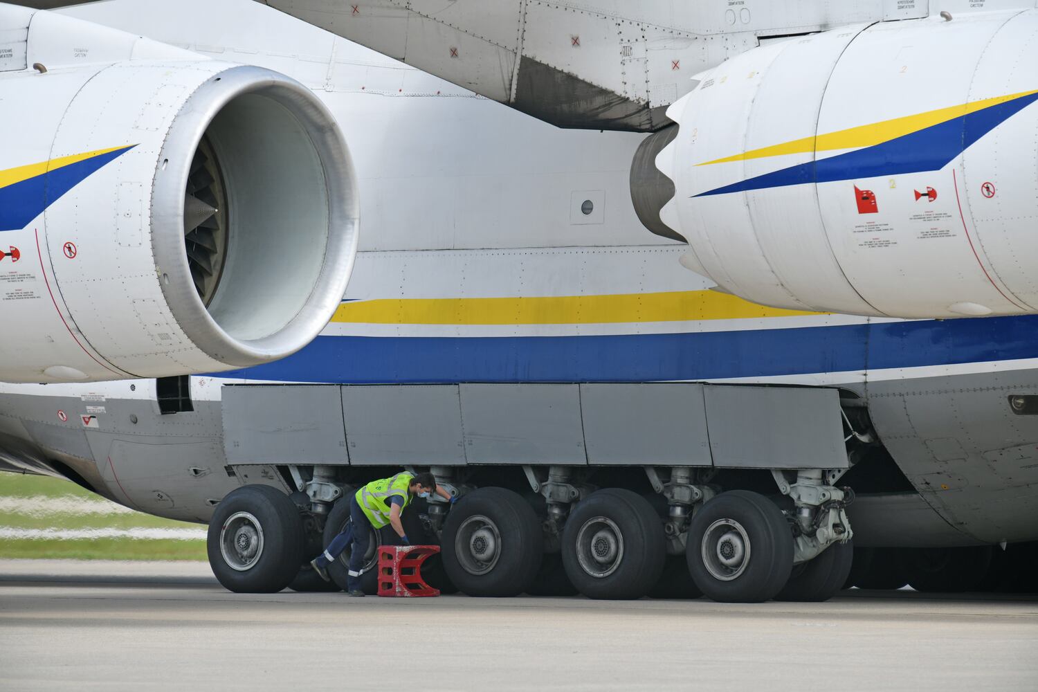 Massive cargo plane lands in Atlanta with shipment of masks