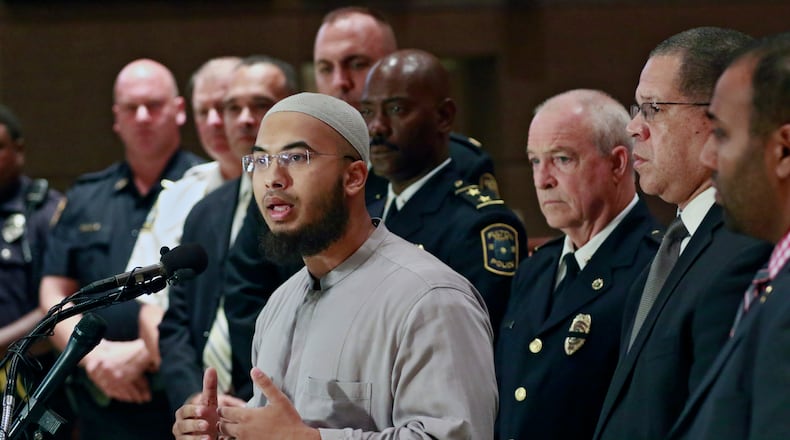 Atlanta -  Imam Abdullah Jaber during a briefing with other faith leaders on police shootings.   BOB ANDRES  / BANDRES@AJC.COM
