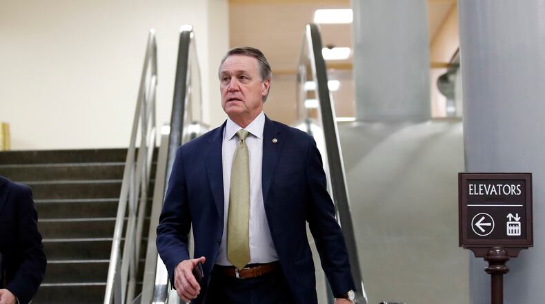 A Georgia Tech political group says Sen. David Perdue, R-Ga., snatched a phone from a student who was video recording while asking the Republican lawmaker a question about Georgia's governor's race.