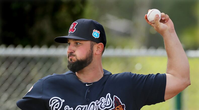 The Braves are bringing up rookie left-hander Hunter Cervenka from Double-A Mississippi to join the major league bullpen in time for Monday night’s series opener at Washington. (Curtis Compton / ccompton@ajc.com)