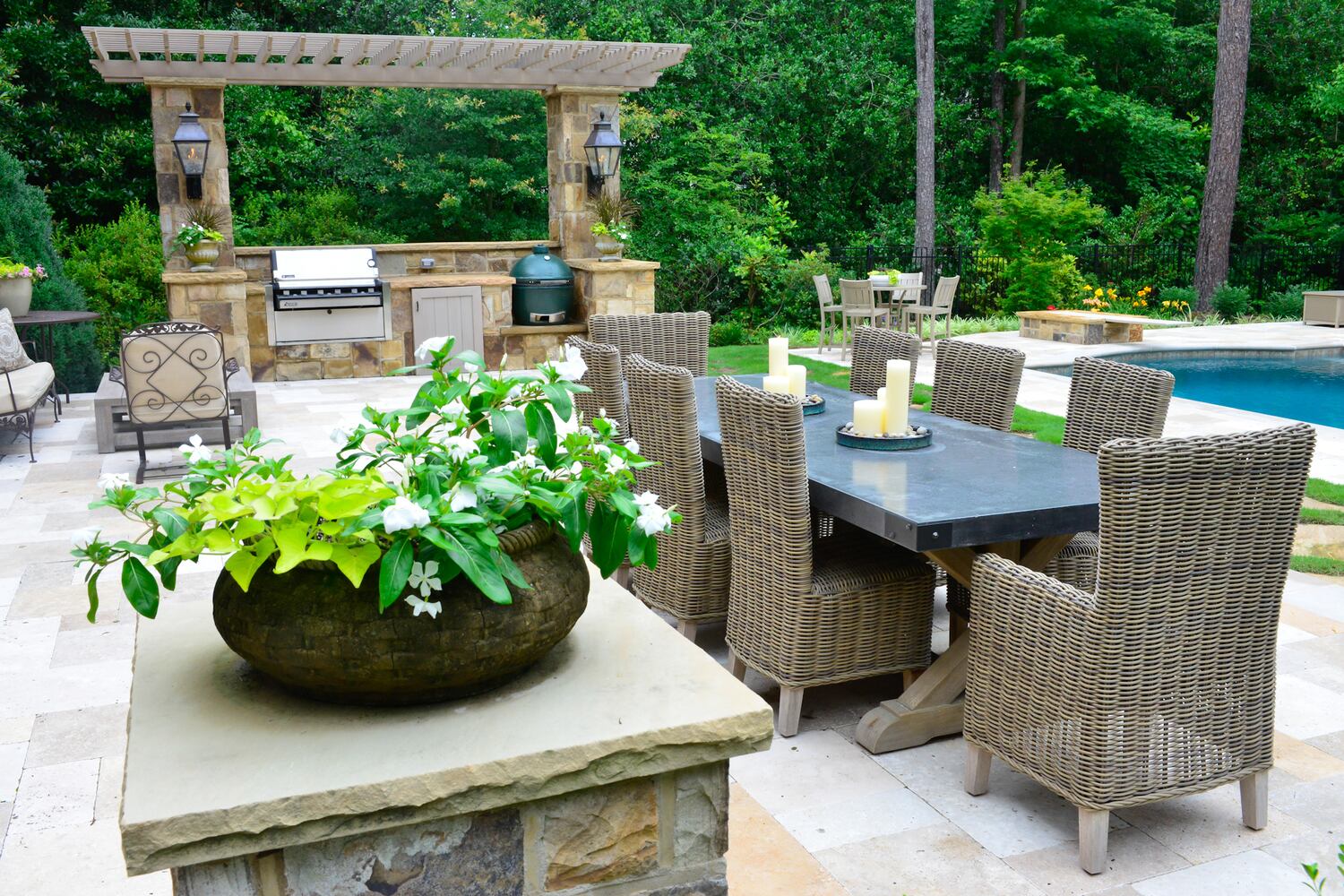 Backyard sitting
