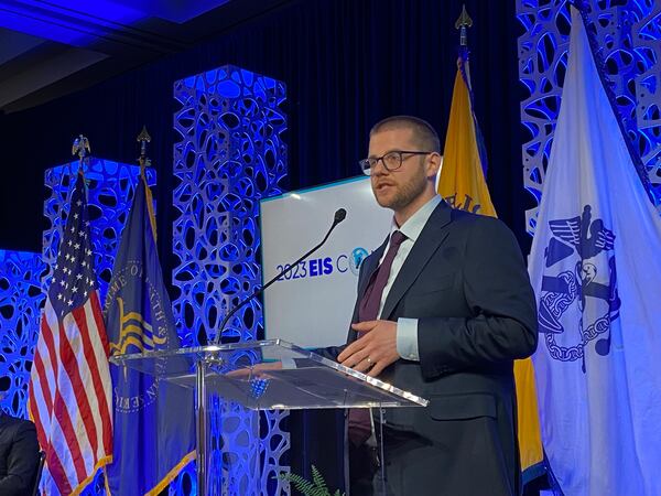 Dr. David Philpott, a pediatrician and CDC EIS officer who studied the HIV clusters in metro Atlanta presents findings from his study Tuesday.
HELENA OLIVIERO/AJC