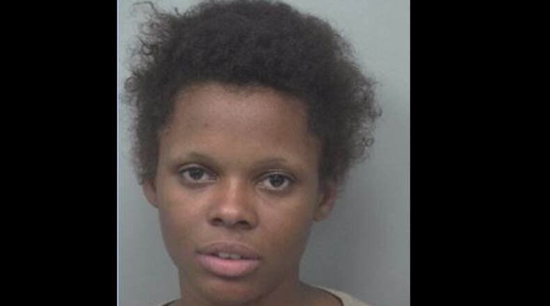 Gwinnett County Fire Investigators are searching for Shanel Velma Best, 21. Best is charged with first-degree arson and aggravated assault for allegedly setting a fire in front of a hotel door while four people, including a child, were inside.