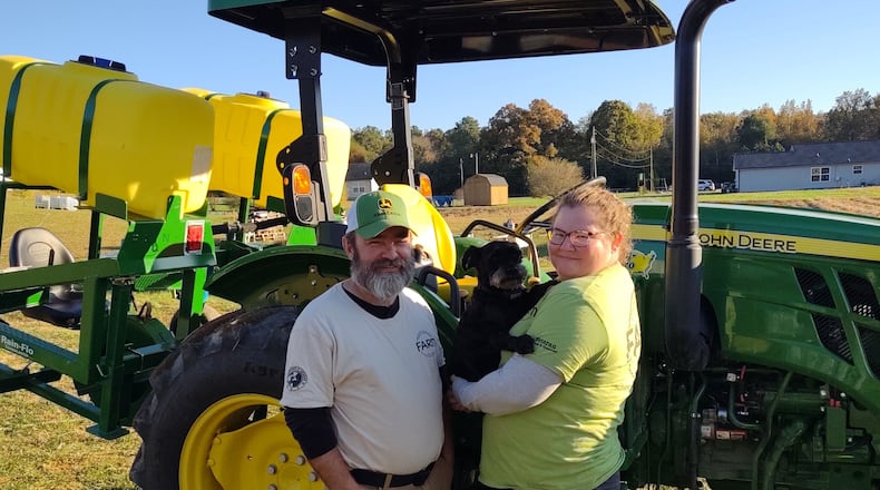 Dave and Katie Bridges named their operation Chewy’s Backyard Farm, after their miniature schnauzer, Chewy. CONTRIBUTED BY SAMANTHA LYNCH