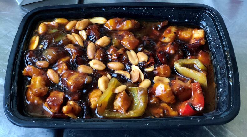 Kung pao chicken is among the takeout menu items available from Urban Wu in Buckhead. CONTRIBUTED BY WENDELL BROCK