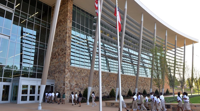 The Charles R Drew Charter School Junior and Senior Academy at the Charlie Yates campus. KENT D. JOHNSON/KDJOHNSON@AJC.COM