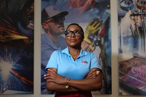 Tamekia Morris, campus president of Tulsa Welding School's new campus in Decatur, on Aug. 13, 2026. (Arvin Temkar/AJC)