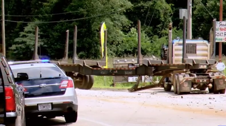 This is the aftermath of the Monday morning crash in Alabama that killed a Marietta woman.
