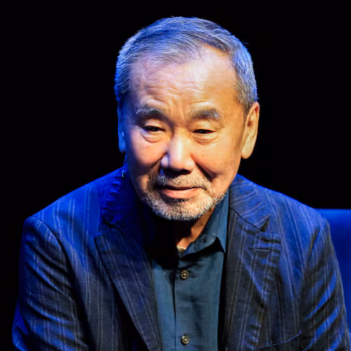 FILE - Japanese author Haruki Murakami attends a meeting with Norway's Crown Princess Mette-Marit during the Norwegian Literature Festival in Lillehammer, Norway, Thursday, June 5, 2025. (Cornelius Poppe/NTB Scanpix via AP, File)