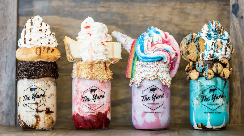 Milkshakes from The Yard Milkshake Bar.