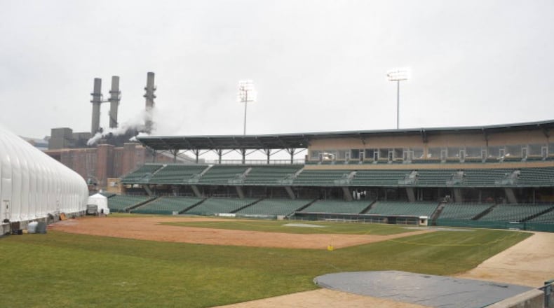A young fan was hit by a foul ball down the first base line at Victory FIeld in Indianapolis on Saturday night.