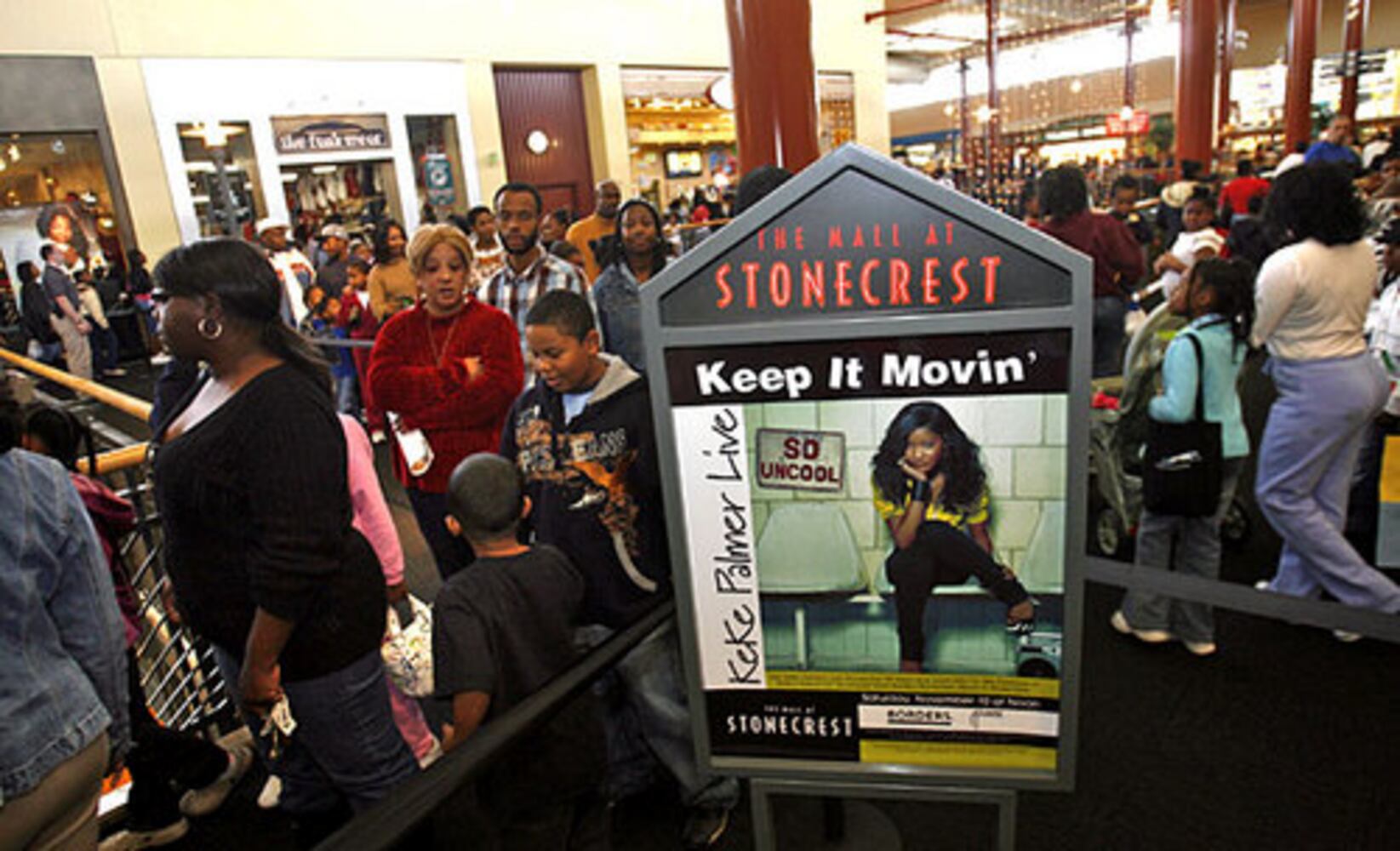 Keke Palmer sings at Stonecrest Mall