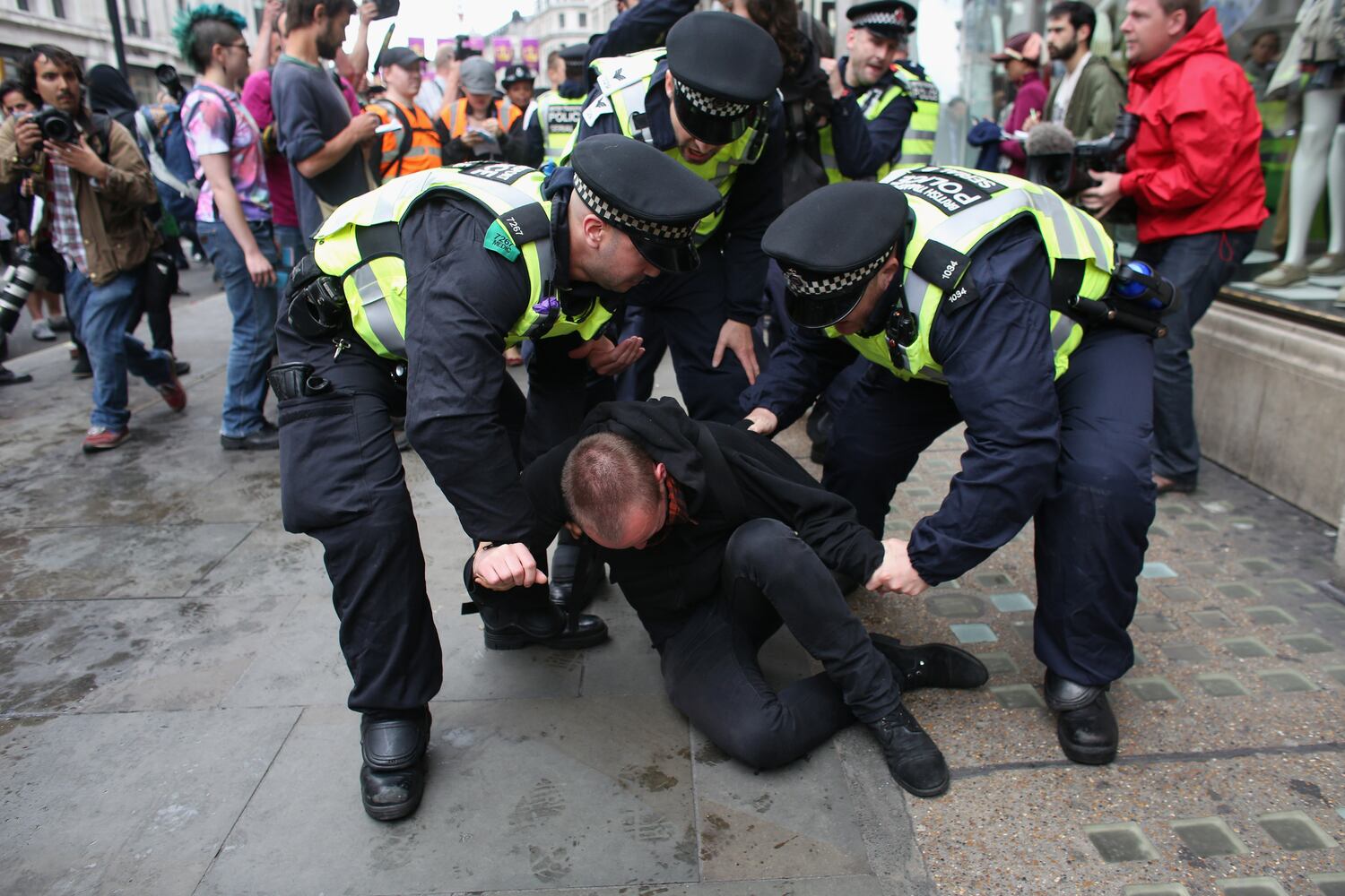 Protesters at the G8 Summit