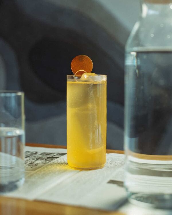 Nik Soukavong created the Moon Theory cocktail for his pop-up Side Quest. (Courtesy of Adrian Profumo)
