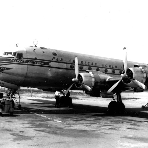 This undated image provided by the Pan Am Historical Foundation on Tuesday, July 21, 2026, shows the Clipper Endeavor. (Pan Am Historical Foundation via AP)