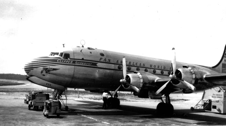 This undated image provided by the Pan Am Historical Foundation on Tuesday, July 21, 2026, shows the Clipper Endeavor. (Pan Am Historical Foundation via AP)