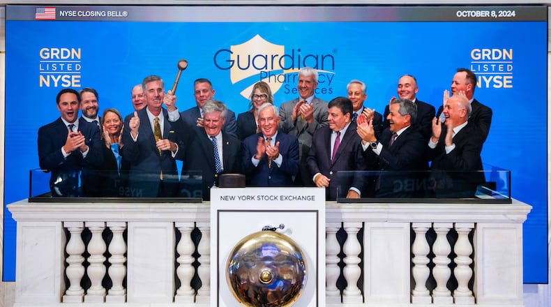 Guardian Pharmacy Services rang the closing bell at the New York Stock Exchange on Oct. 8, 2024.