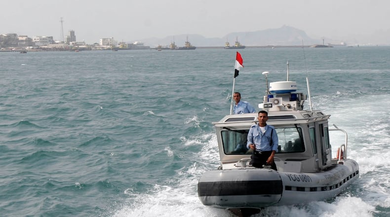 FILE -Yemeni coast guards patrol the Gulf of Aden,Dec. 5, 2008.(AP Photo/Mohammed al-Qadhi, File)