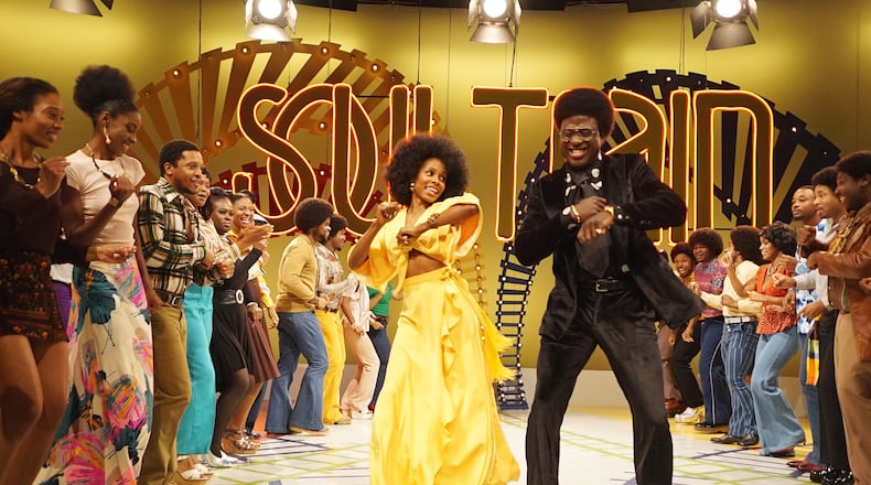 Still of Sinqua Walls as Don Cornelius from BET's "American Soul" episode 204. (Photo: Annette Brown/BET)