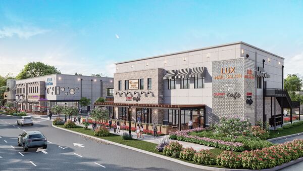 This rendering depicts the Lotus Grove mixed-use development in Doraville, one of the most significant projects slated for the Buford Highway corridor. (Courtesy of Insignia LLC)