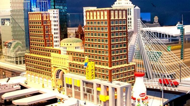 A miniland portrayal of Atlanta from Phipps Plaza's Legoland Discovery Center.