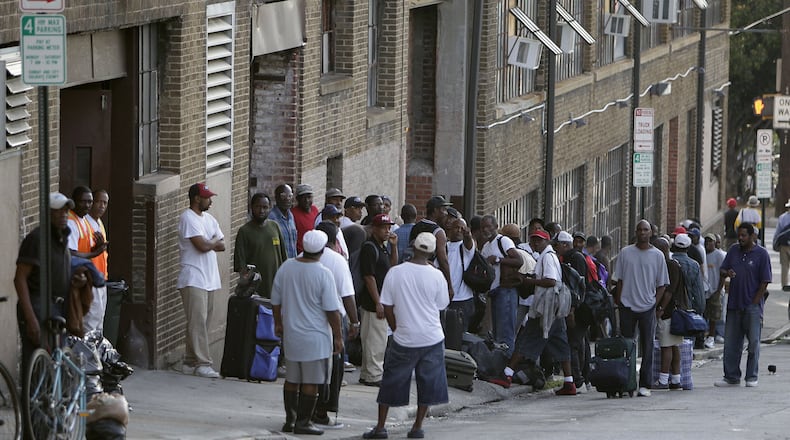 The United Way of Greater Atlanta’s Regional Commission on Homelessness and Fulton County are stepping up to help find new shelter for homeless clients of Peachtree-Pine, which will close its doors at the end of August. BOB ANDRES / BANDRES@AJC.COM