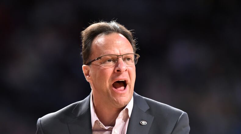 Georgia head coach Tom Crean. File photo by HYOSUB SHIN / HSHIN@AJC.COM