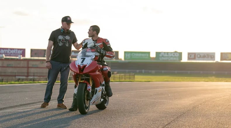 "One Fast Move," a film released on Amazon Prime in 2024 and shot in Atlanta, focuses on the relationship between deadbeat dad Dean Miller (Eric Dane) and his son Wes Neal (KJ Apa), both professional motorcycle racers. AMAZON PRIME