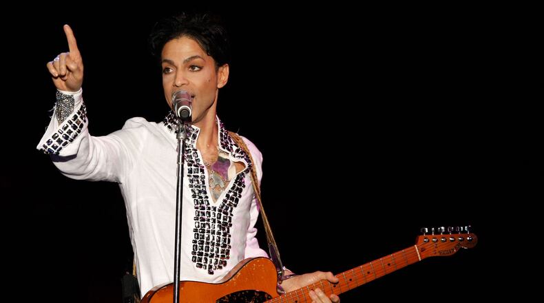 INDIO, CA - APRIL 26: Prince performs during day 2 of the Coachella Valley Music And Arts Festival held at the Empire Polo Field on April 26, 2008 in Indio, California. (Photo by Kevin Winter/Getty Images)