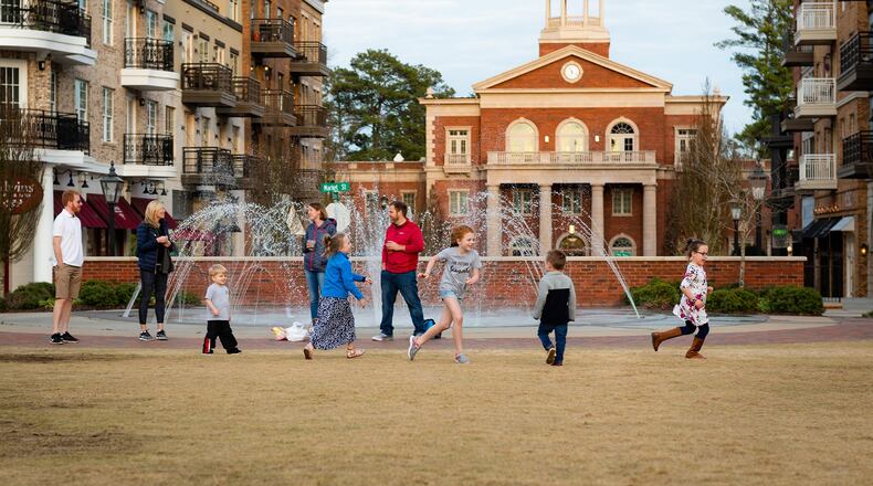 Alpharetta City Hall sits in the center of the city’s Downtown District, a hub of shopping and dining in the city. Contributed by Alpharetta Convention & Visitors Bureau
