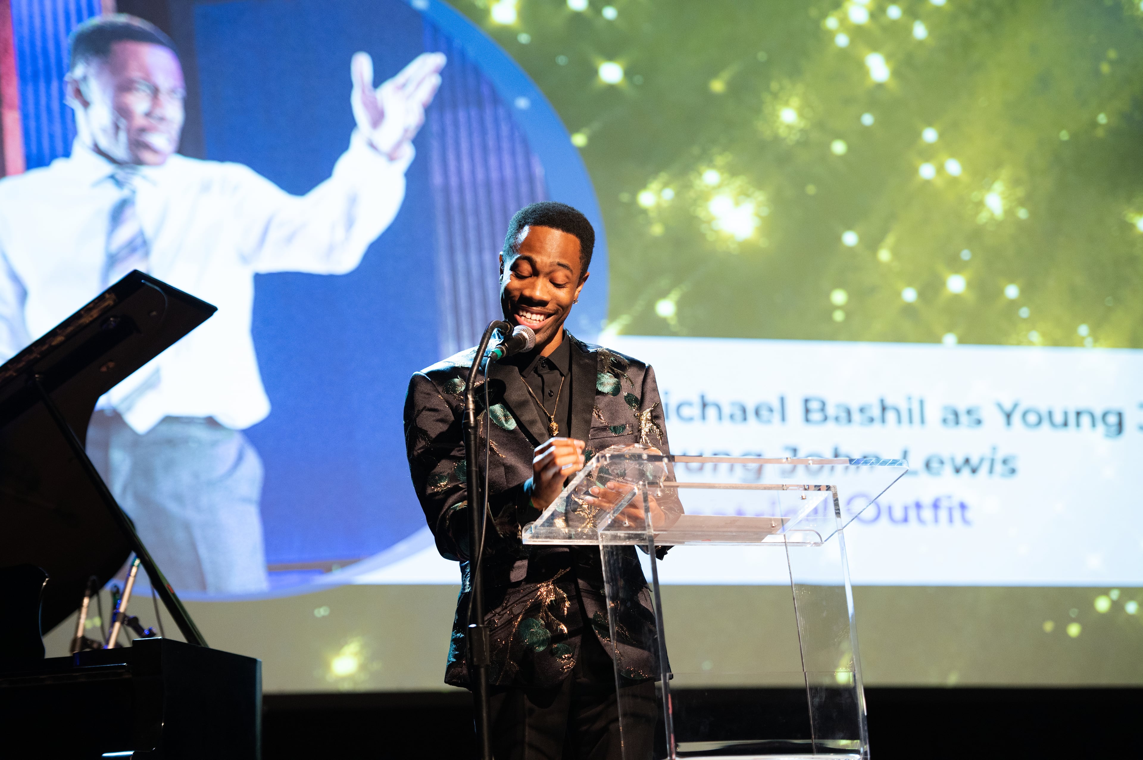 Michael Bahsil won the Suzi for Outstanding Performer in a Musical for "Young John Lewis" at Theatrical Outfit. (Courtesy of Robert Mitchel Owenby)