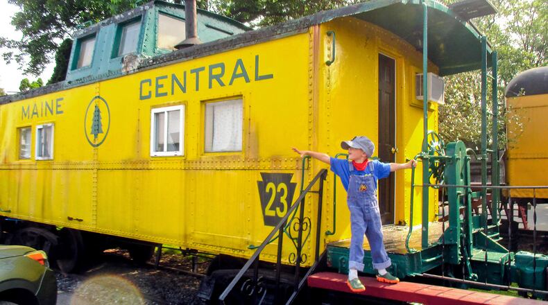 A stay at the Red Caboose Motel, along the tracks of the Starsburg Railroad, offers both accommodations and a play place for train-obsessed kids and parents. (Rob Owen/Pittsburgh Post-Gazette/TNS)