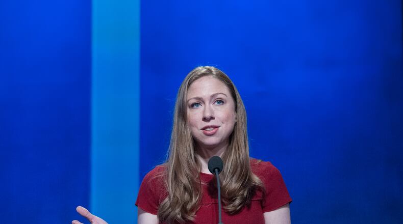NEW YORK, NY - SEPTEMBER 21: Chelsea Clinton delivers a speech during the annual Clinton Global Initiative on September 21, 2016 in New York City. Former President Bill Clinton defended the foundation, founded in 2005, at the final CGI meeting. (Photo by Stephanie Keith/Getty Images)