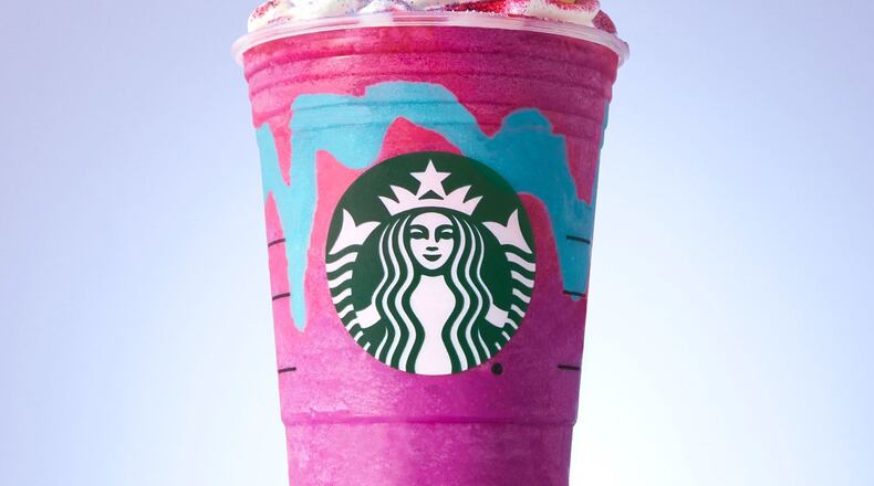 Starbucks’ Unicorn Frappuccino, here and gone in five days. (Courtesy of Starbucks)
