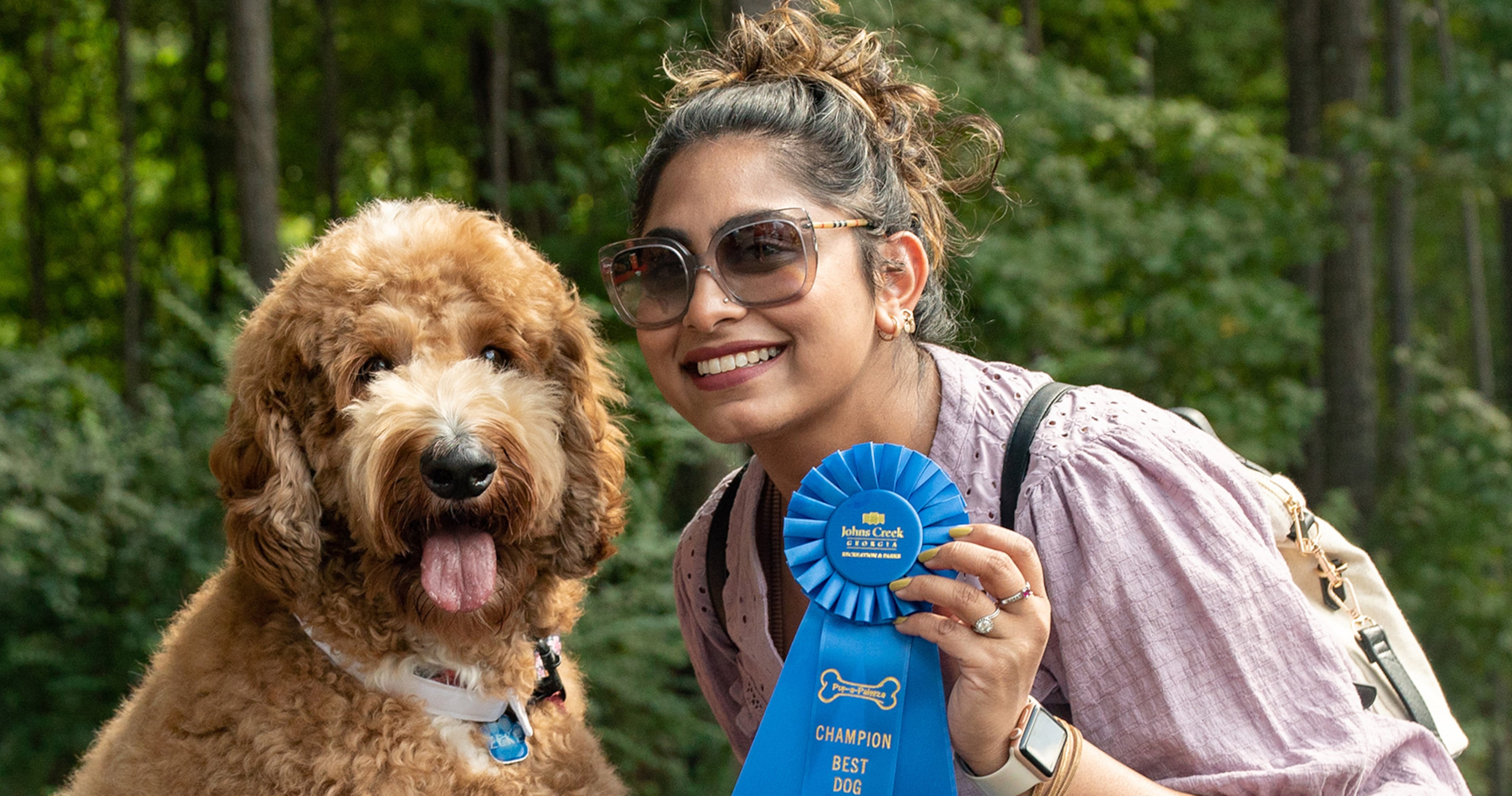 Bring your dog to compete for best dressed and best dog trick awards and enjoy pup-friendly activities on Saturday at Newtown Park in Johns Creek. (Photo courtesy of the city of Johns Creek)