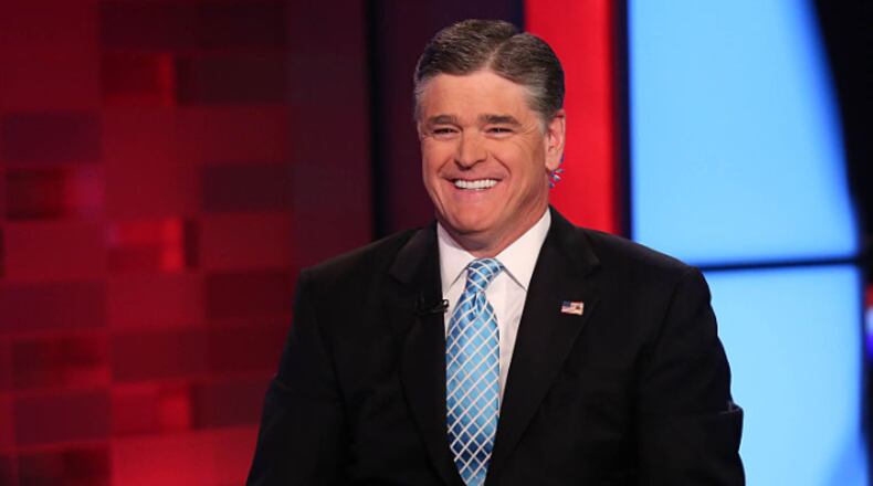 NEW YORK, NY - MAY 11: Sean Hannity appears on FOX News Channel's "Hannity" at FOX Studios on May 11, 2015 in New York City. (Photo by Rob Kim/Getty Images)
